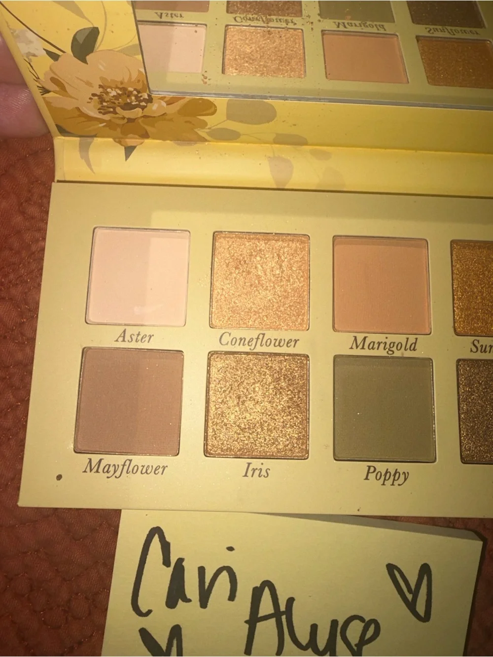 Laura Geller Floral Yellow & Warm Neutral Eyeshadow Palette